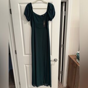 Lulu's Emerald Green Maxi Dress